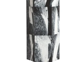 Habitat Whiteleaf Printed Column Floor Lamp - Black & White