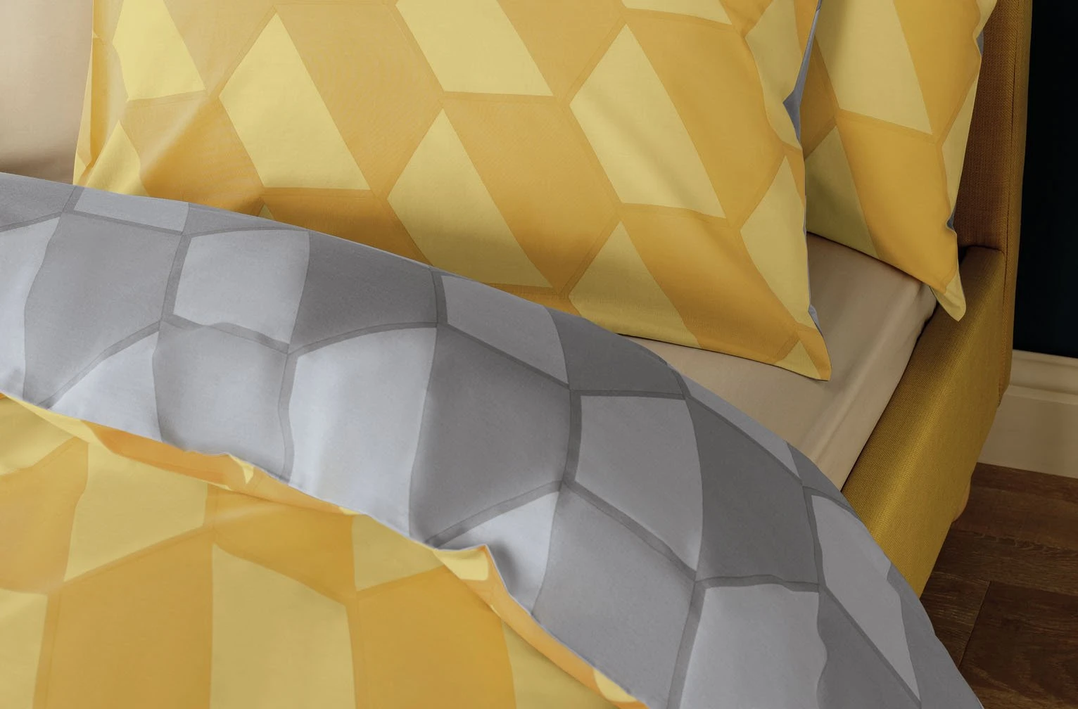 Habitat Industrial Geo Grey Reversible Bedding Set - Single - Image 7