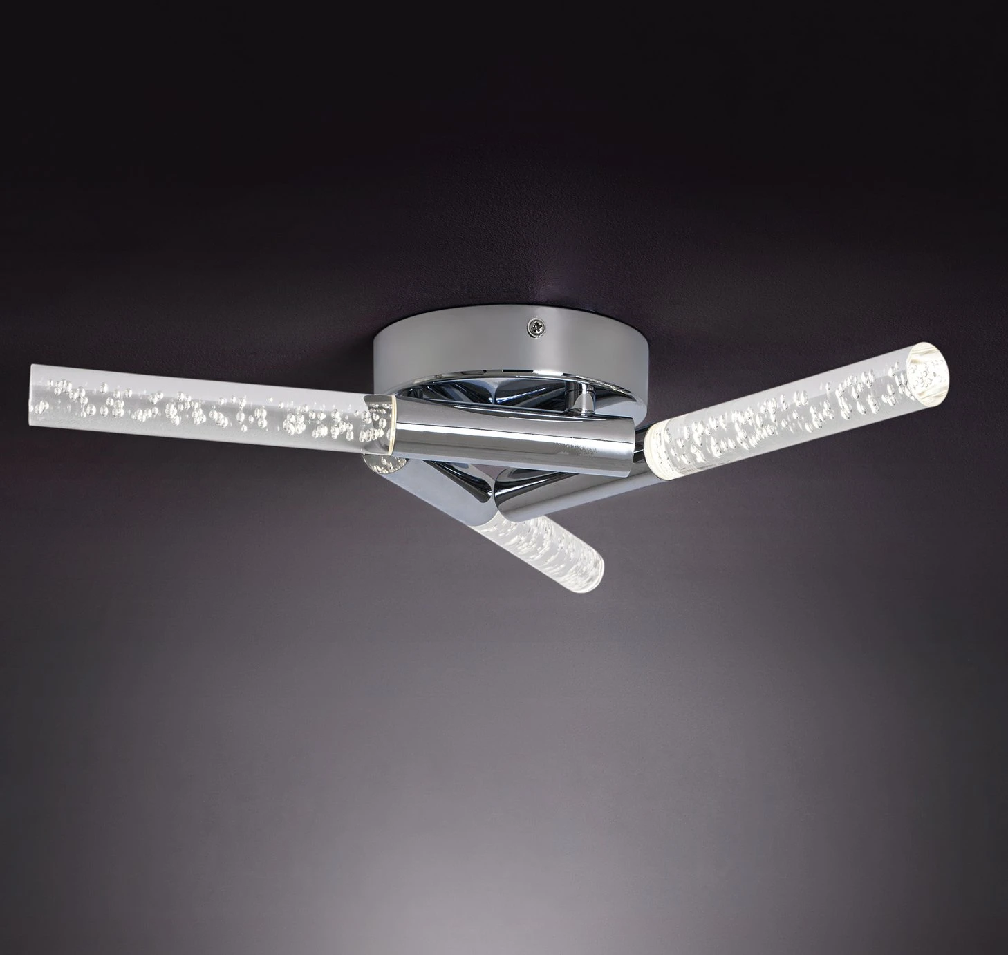 Habitat Bubble 3 Light Flush To Ceiling Light - Chrome - Image 2