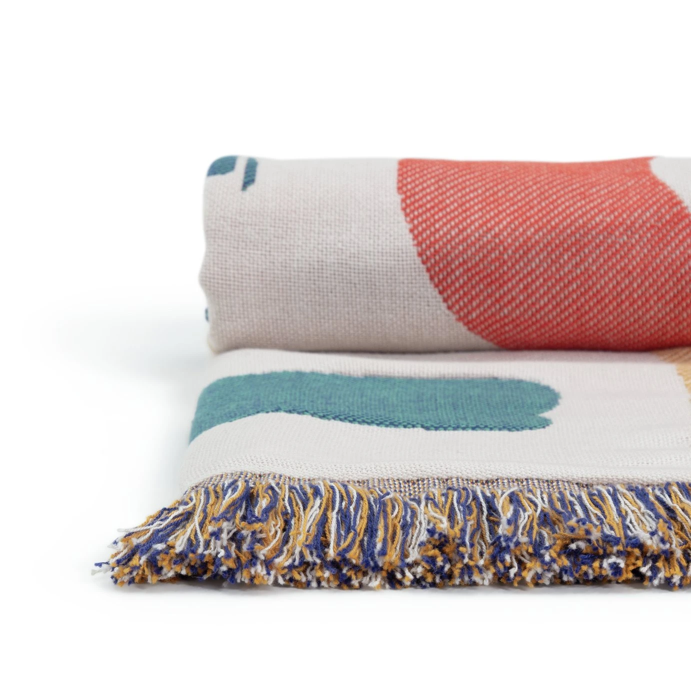Habitat Studio Squiggle Cotton Throw - Multicoloured - Image 3
