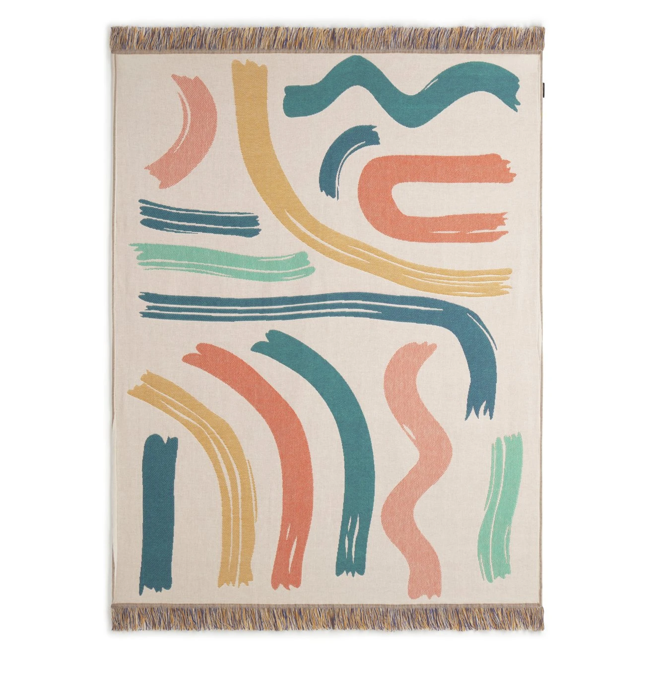 Habitat Studio Squiggle Cotton Throw - Multicoloured - Image 5