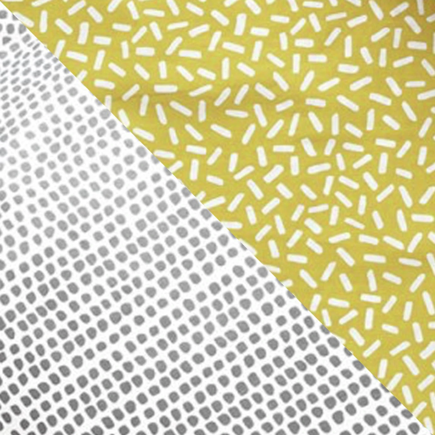 Habitat Betsy Yellow & White Reversible Bedding Set - Single - Image 2