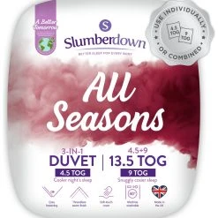 Slumberdown All Seasons 4.5 Tog Duvet - Single