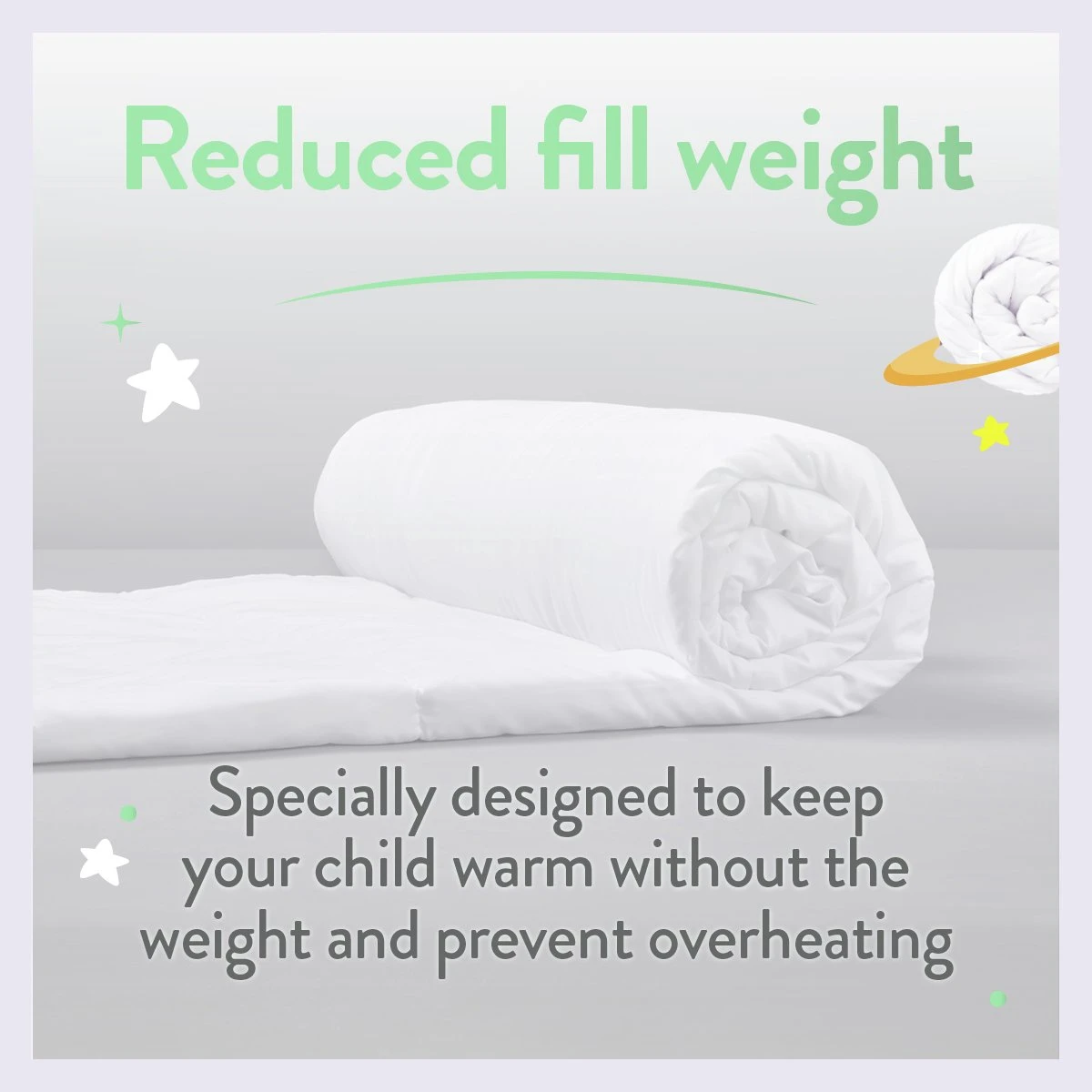 Slumberdown Anti Bacterial 4 Tog Kids Duvet - Toddler - Image 5