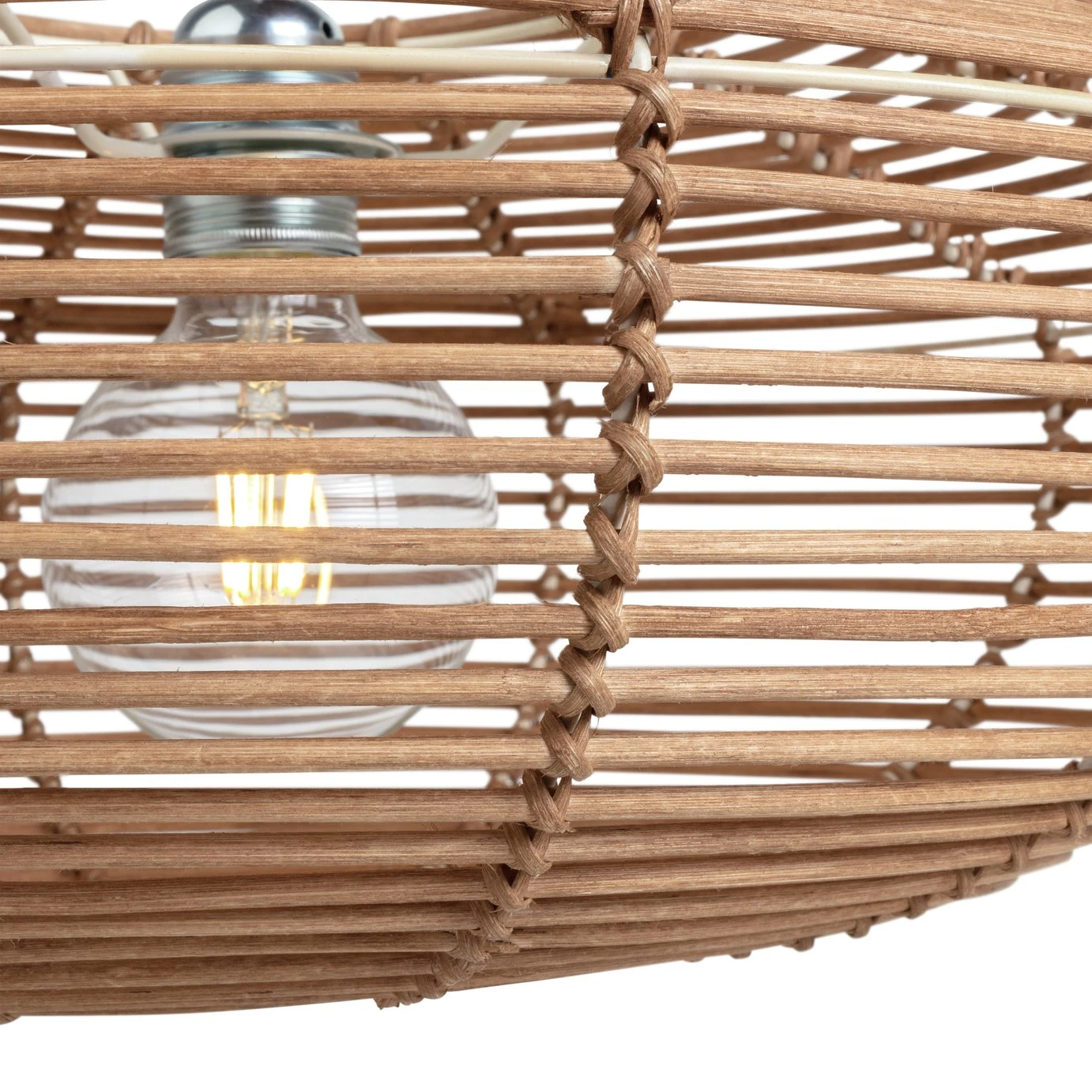 Habitat Mariana Rattan Pendant Shade - Bamboo - Image 4
