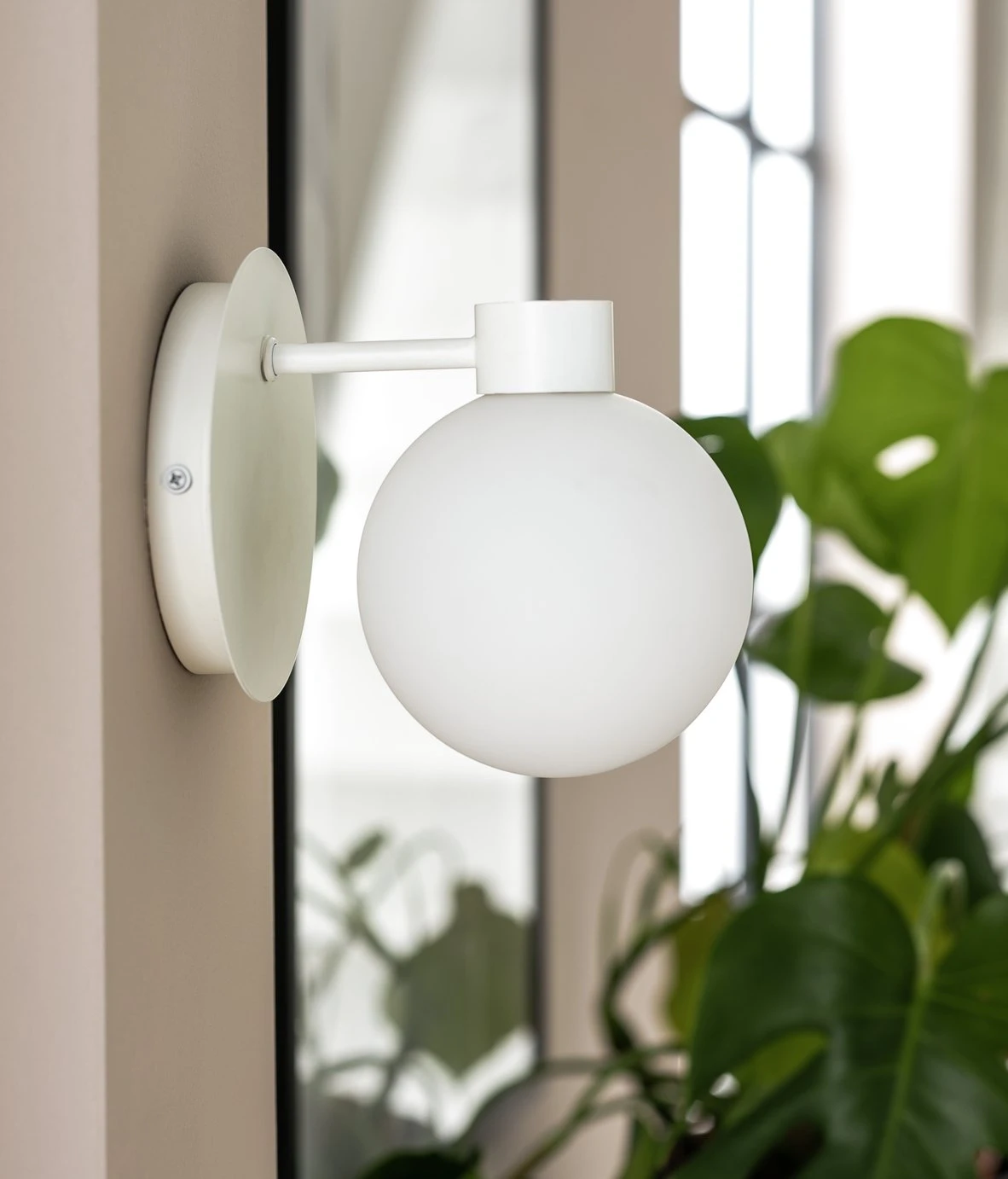Habitat Opal Glass Wall Light - White - Image 2