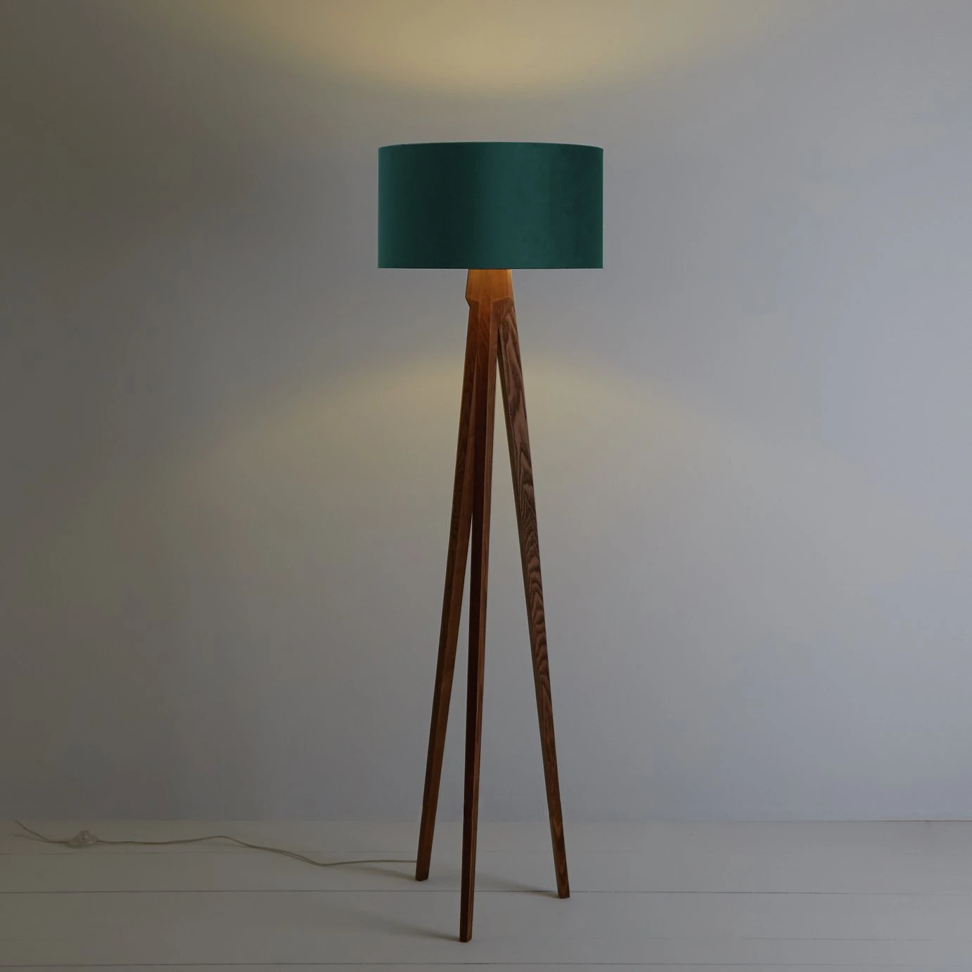 Habitat Tripod Floor Lamp Base - Walnut Stain - Image 2