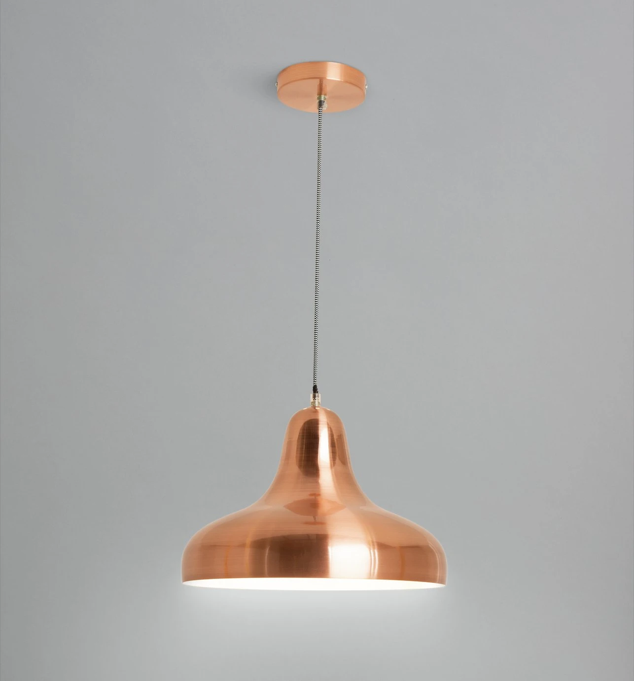 Habitat Aerial Spun Aluminium Ceiling Light - Copper - Image 2