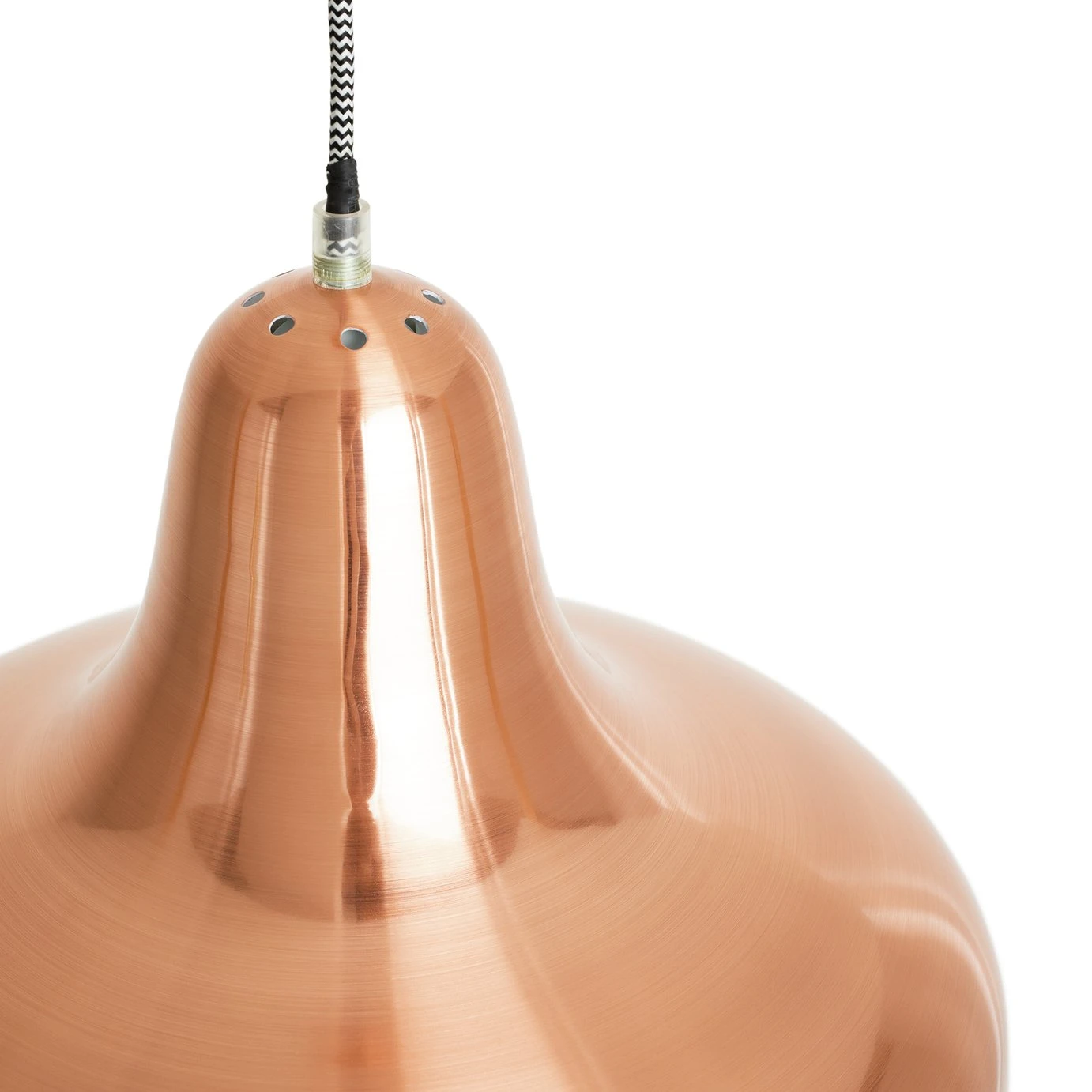 Habitat Aerial Spun Aluminium Ceiling Light - Copper - Image 4