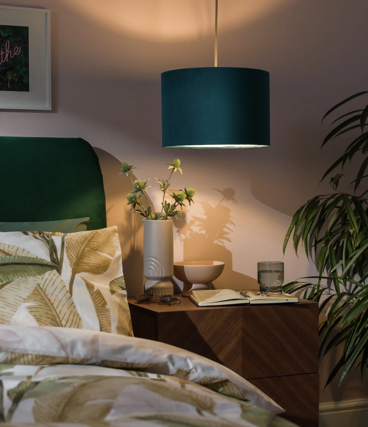 Habitat 30cm Velvet Shade - Teal - Image 5