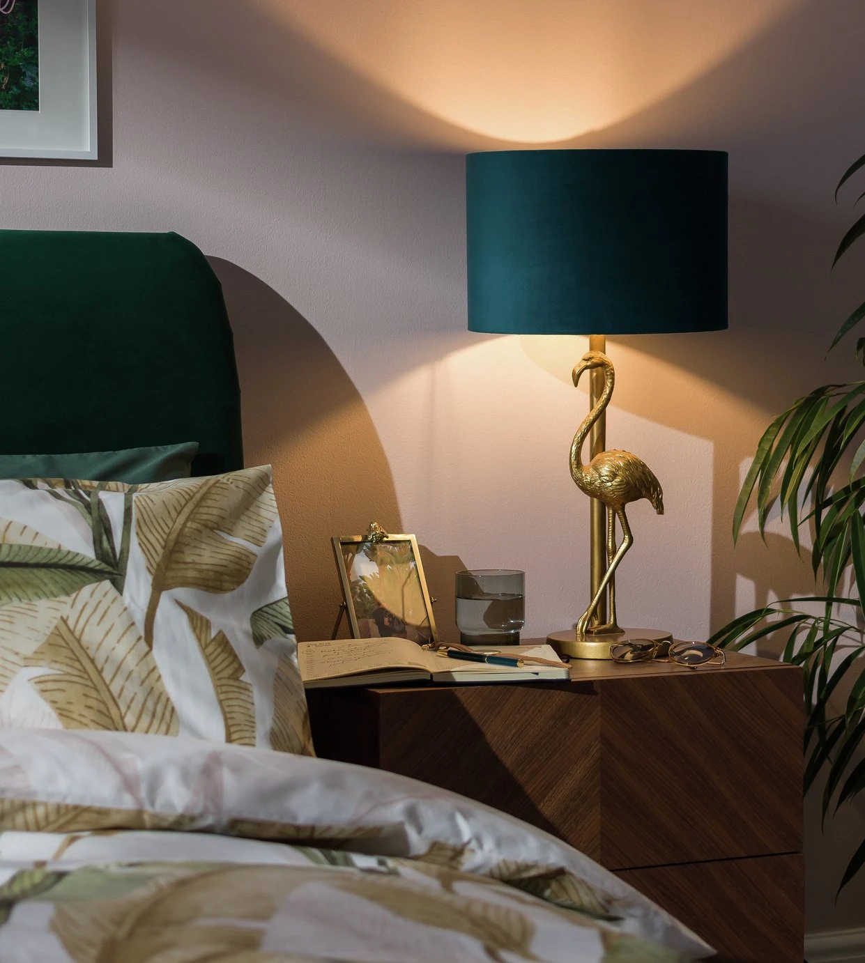 Habitat 30cm Velvet Shade - Teal - Image 6