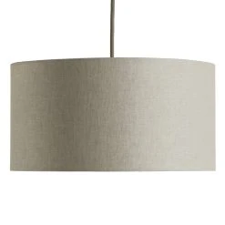Habitat 35cm Linen Drum Shade - Oatmeal