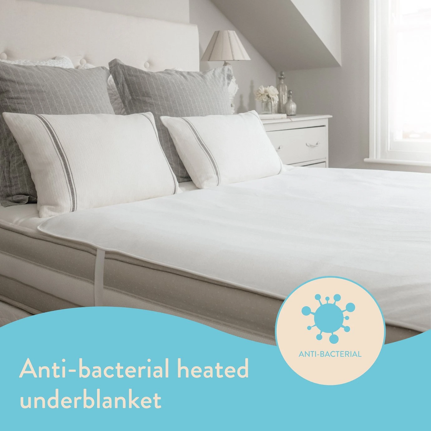 Dreamland Antibacterial Heated Underblanket - Kingsize - Image 2