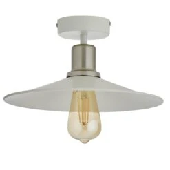 Habitat Pixie Flush To Ceiling Light - Off White
