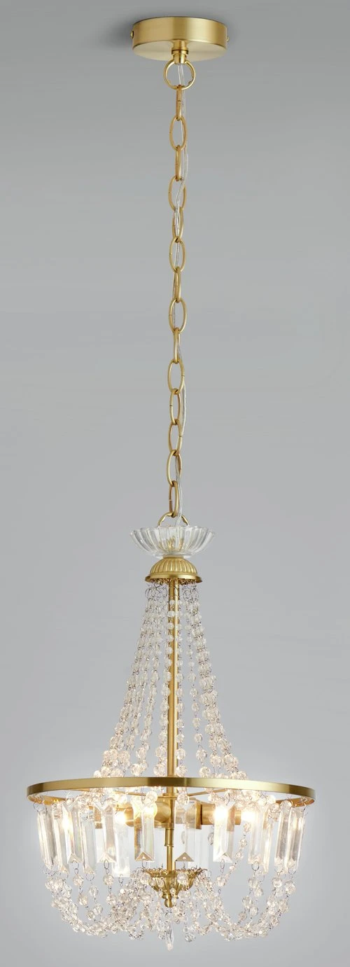 Habitat Capella Empire Chandelier - Brushed Brass - Image 2