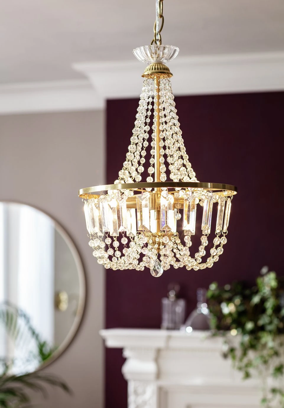Habitat Capella Empire Chandelier - Brushed Brass - Image 8