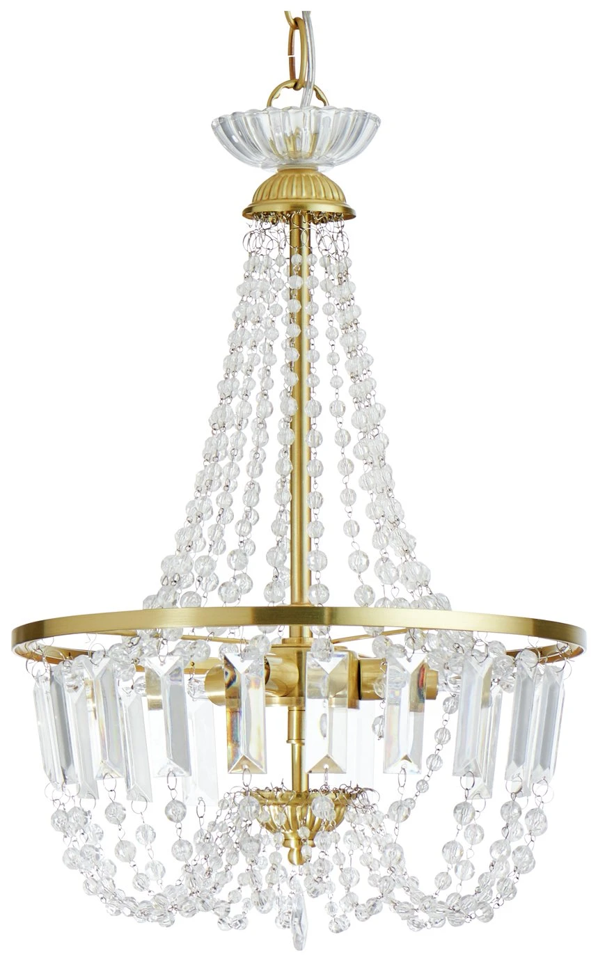 Habitat Capella Empire Chandelier - Brushed Brass - Image 6