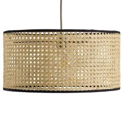 Habitat Ashi Rattan 40cm Shade - Natural & Black
