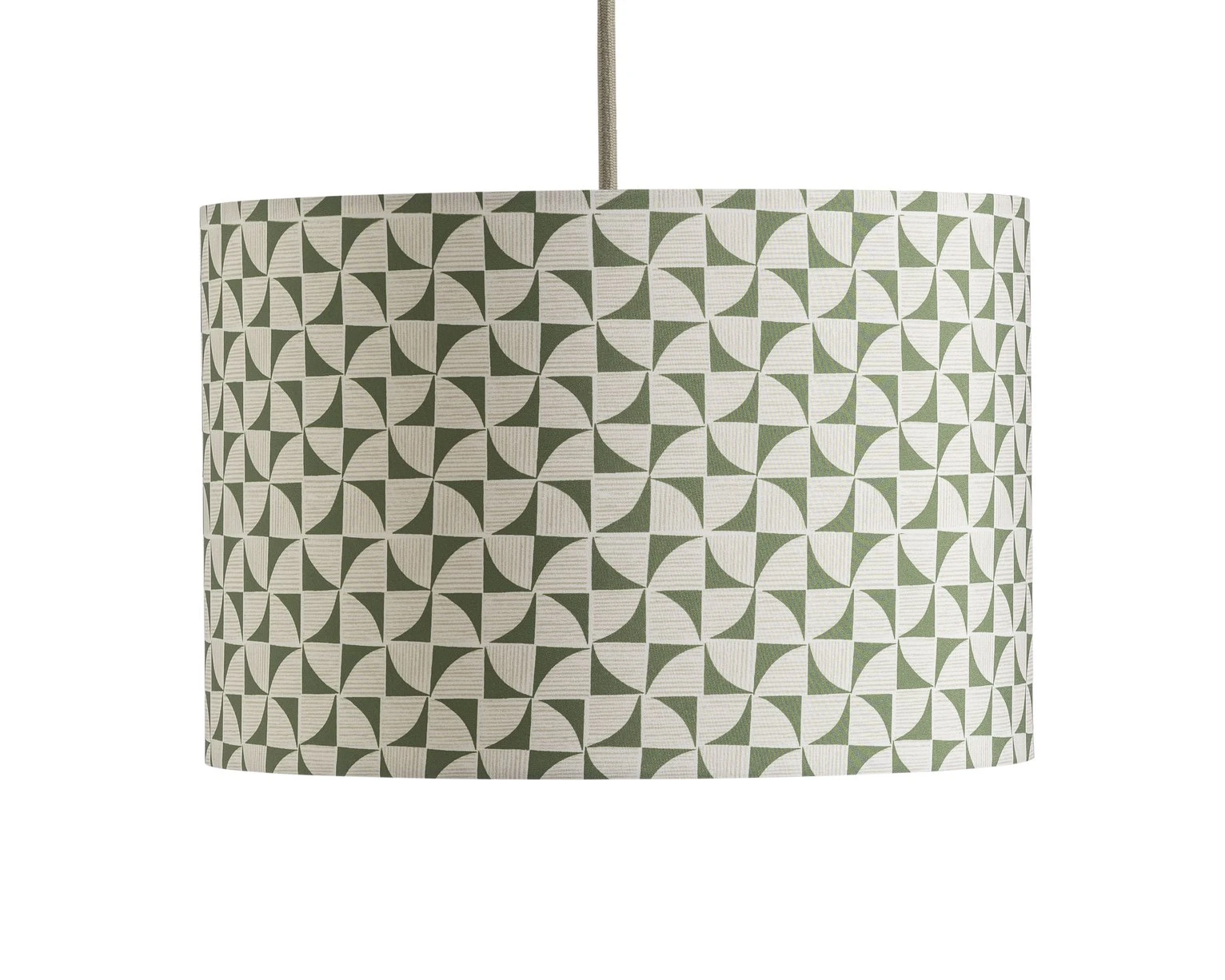 Habitat Cabin Retreat 30cm Block Shade - Green And White