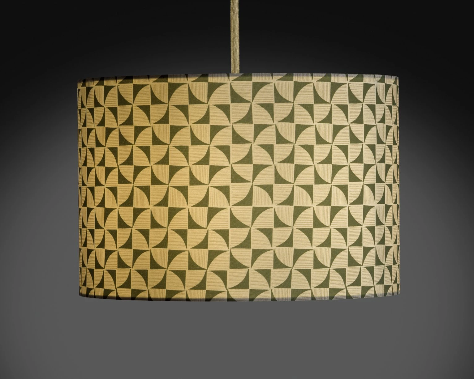 Habitat Cabin Retreat 30cm Block Shade - Green And White - Image 2