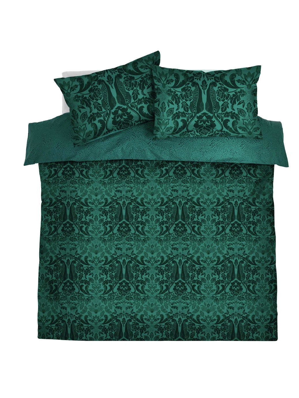 Habitat Floral Cheetah Print Green Bedding Set - Single - Image 2