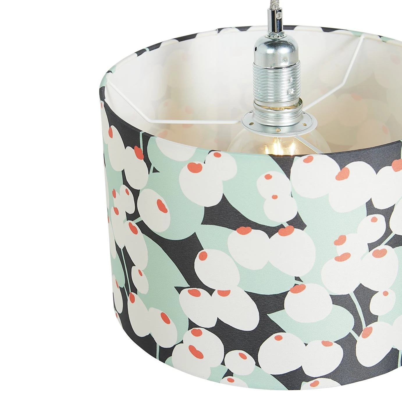 Habitat Cruz Scandi Printed 30cm Drum Shade - Image 4