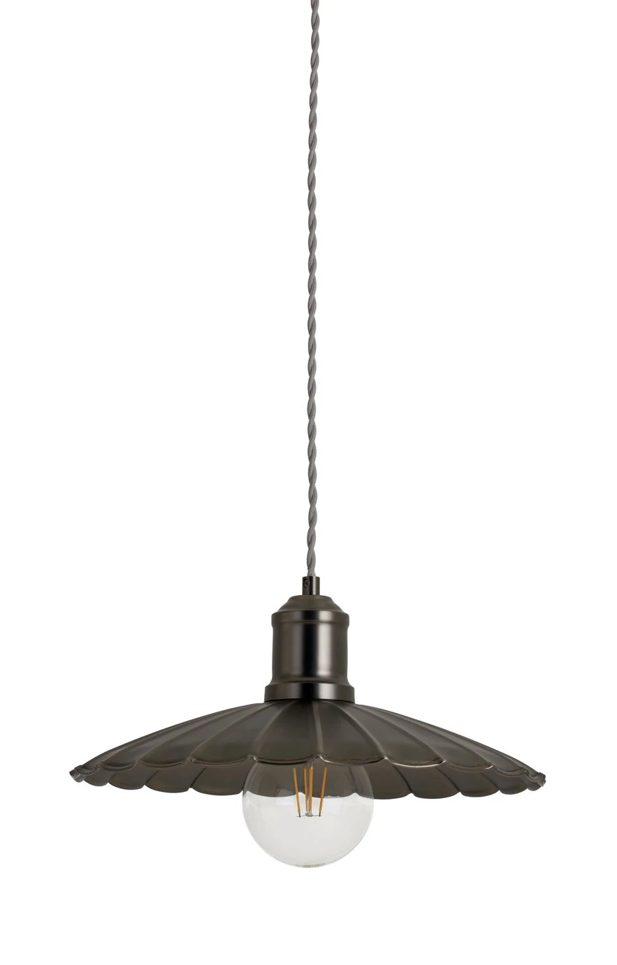 Habitat Pixie Pewter Metal Pendant Light - Nickel Finish