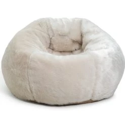 Kaikoo Ayrton Fur Beanbag- Cream
