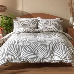 Habitat Scandi Mark Making Grey Bedding Set - Single