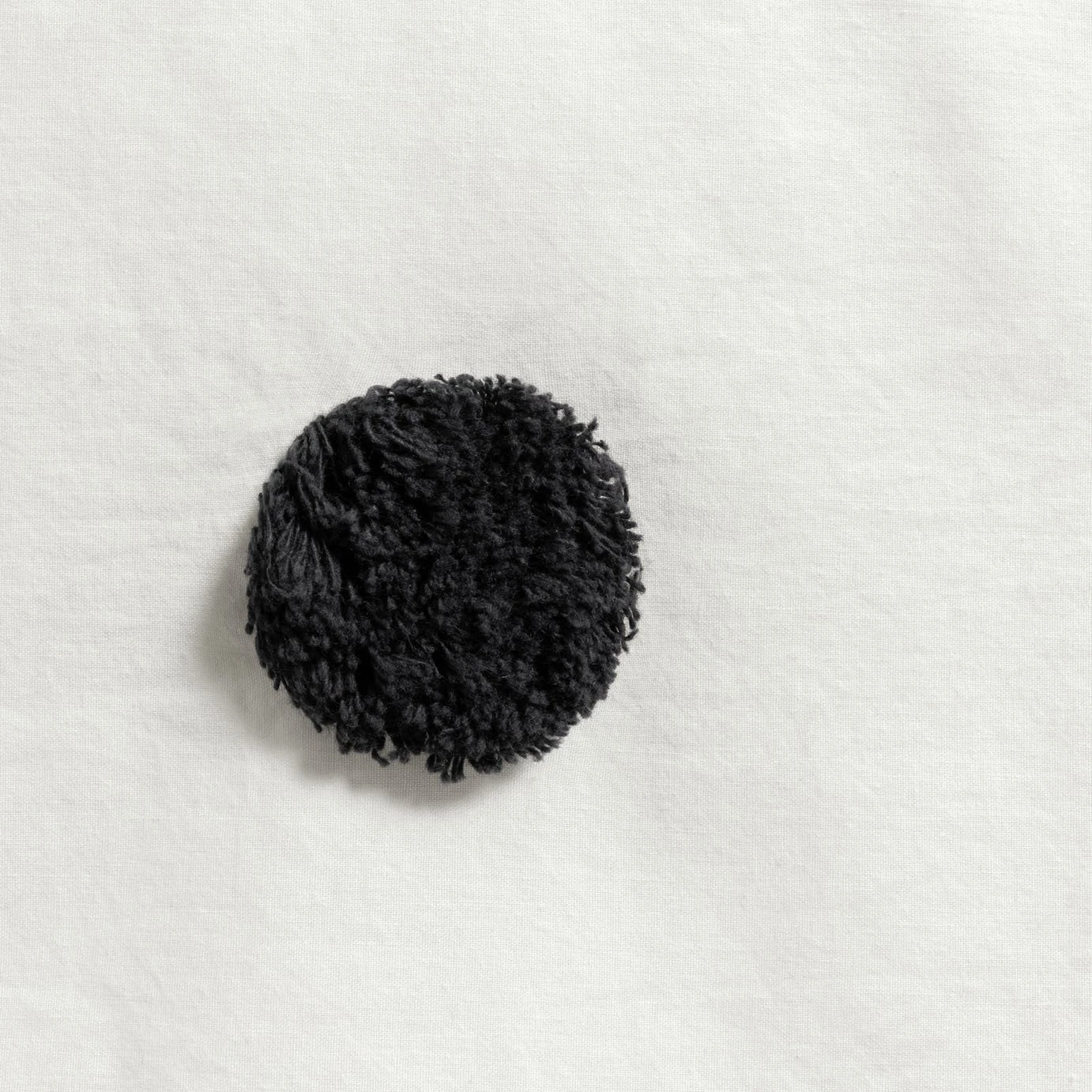 Habitat Cotton Tufted Spot White & Black Bedding Set -Single - Image 2