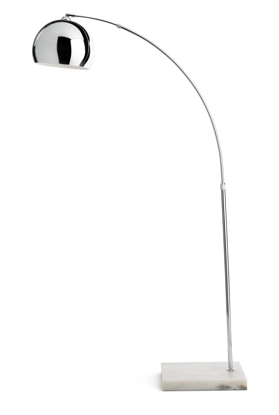 Habitat Nalone Arc Floor Lamp – Chrome & Marble