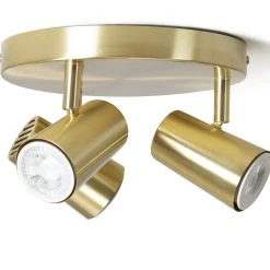 Habitat 3 Light Spotlight Plate - Brass