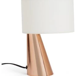Habitat Abono Steel LED Table Lamp - Copper & Cream