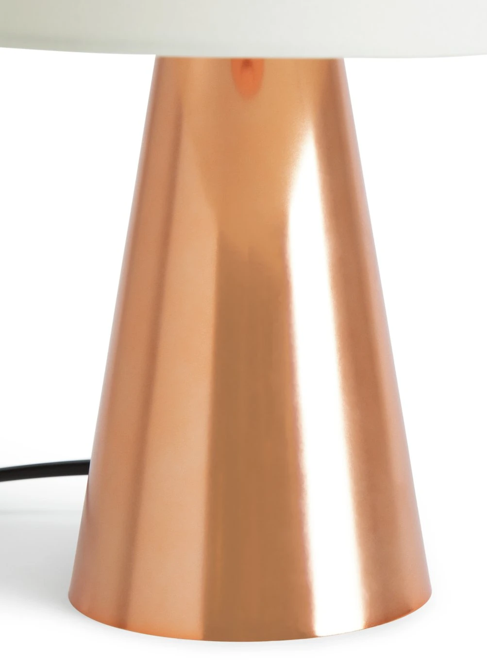Habitat Abono Steel LED Table Lamp - Copper & Cream - Image 4