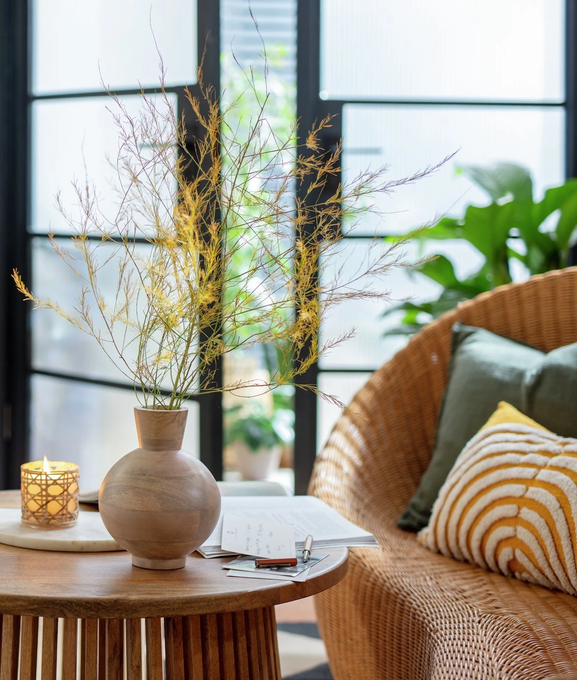 Habitat Mango Wood Vase - Natural - Image 2