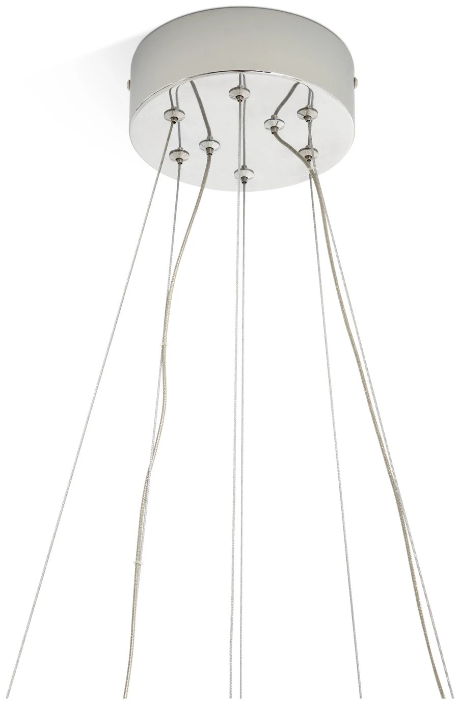 Habitat Yang 2 Tier LED Glass Chandelier - Chrome - Image 5