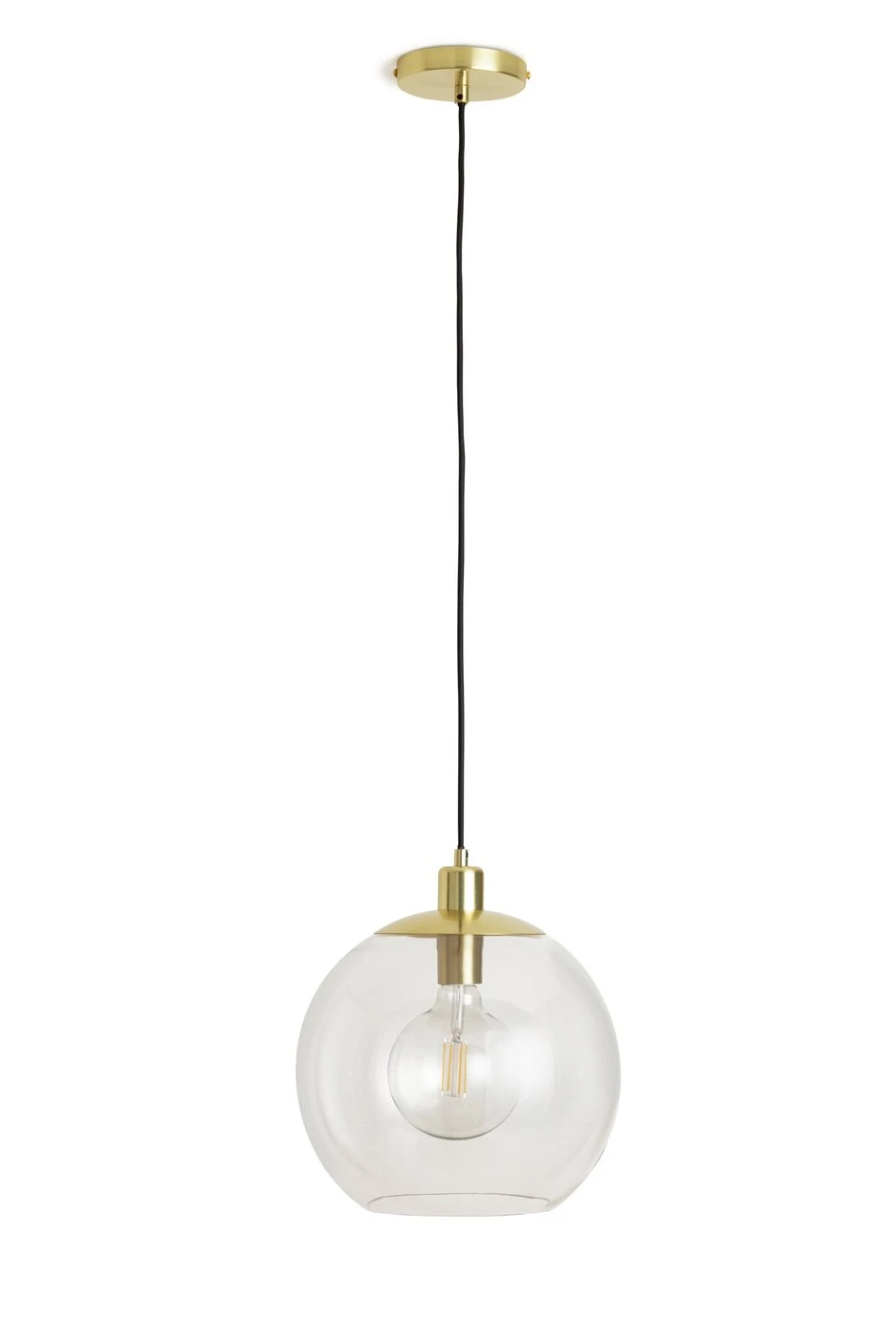 Habitat Coleman Metal Pendant Light - Gold