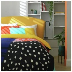 Habitat Panel Print Multicolour Bedding Set - Single