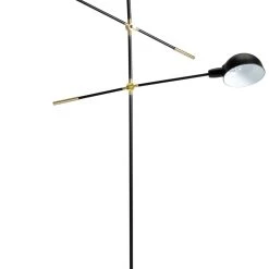 Habitat Jalonee Double Arm Floor Lamp - Black & Brass