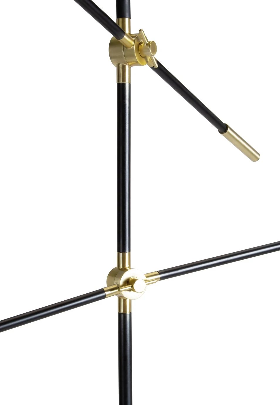 Habitat Jalonee Double Arm Floor Lamp - Black & Brass - Image 5