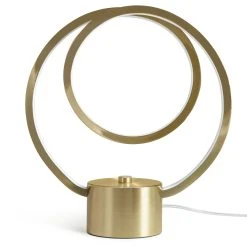 Habitat Pill Metal LED Table Lamp - Brushed Brass