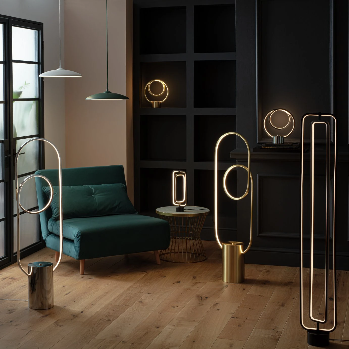 Habitat Sio LED Floor Lamp - Black - Image 10