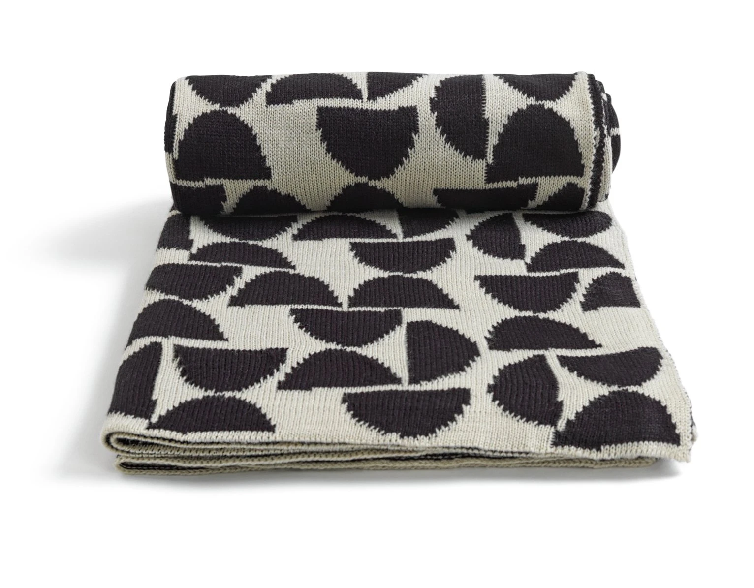 Habitat Geo Woven Throw - Black & White - 120x170cm - Image 3